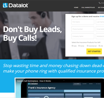 Datalot Website Screenshot